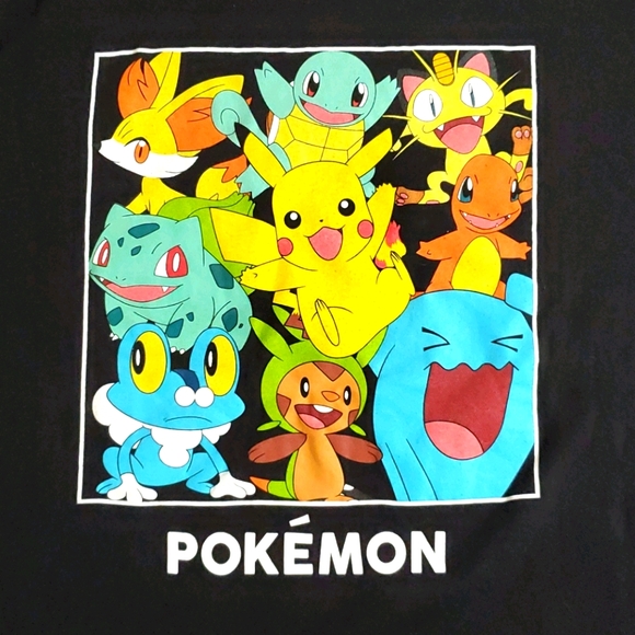 Pokemon Other - POKÉMON•UNISEX•s/s black tee w/graphics •XL•